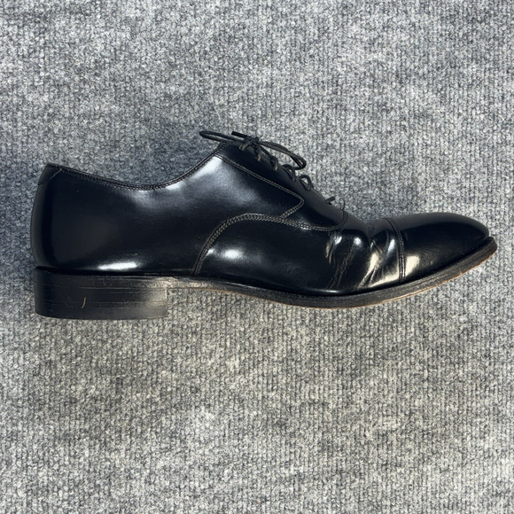Johnston Murphy Optima Melton Cap Toe Oxford Black Leather Men 9.5D USA main image 13